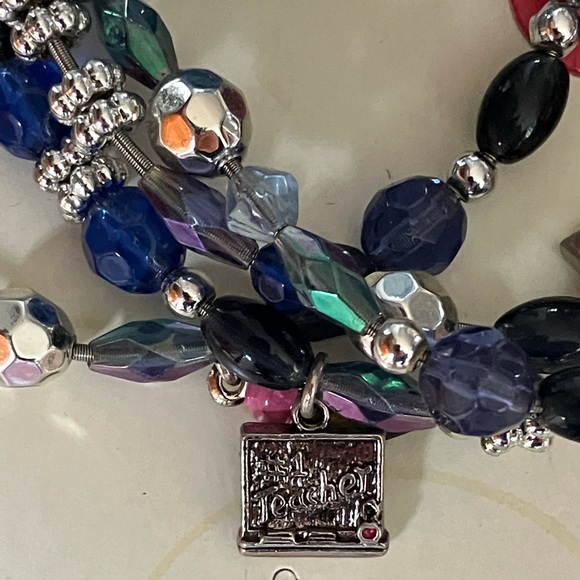 NEW!!! Memory Maker Bangle Teacher Charms Photo Bracelet - Picture 2 of 9